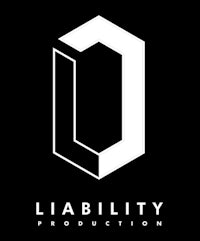 liability production logo on a black background